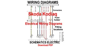 SKODA KODIAQ  Electrical Wiring Diagrams Original Factory PDF Manual - Zdjęcie 1 z 1