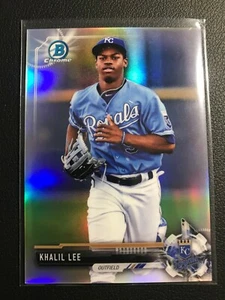 Bowman Chrome Prospects 2017 refractor #bcp218 Khalil Lee #'D/499 - Imagen 1 de 2