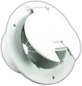 Escotilla de cable eléctrico redonda blanca de lujo JR Products 541-2-A - Imagen 1 de 1