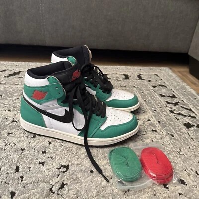 Talla 8.5 - Air Jordan 1 Retro OG High Lucky Green W Foto 1 de 4
