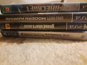 Mine craft, Grand theft auto, rainbow 6 siege, and call of duty modern warfare - Picture 1 of 1