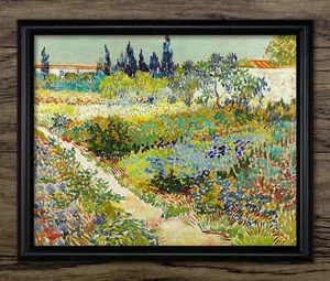 Stampa Il giardino di Arles, quadro Vincent van Gogh, arte da parete impressionismo - Foto 1 di 1