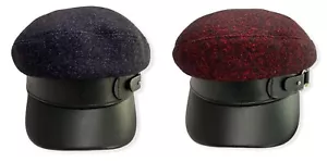 Gorra para mujer de tweed y cuero sintético - Steve Madden - varios colores - S738 - Imagen 1 de 9