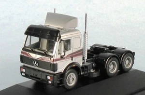 Camión HERPA Mercedes-Benz 2448 SK (plata) modelo de plástico escala 1/87 HO ¡NUEVO RARO! - Imagen 1 de 6
