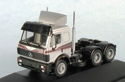 Camión HERPA Mercedes-Benz 2448 SK (plateado) modelo de plástico escala 1/87 HO ¡NUEVO RARO! Foto 1 de 4