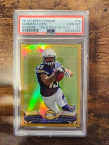 2013 Topps Cromato Keenan Allen RC Rookie Oro Rifrattore/50 PSA 10 GEM MT POP 3 - Foto 1 di 2