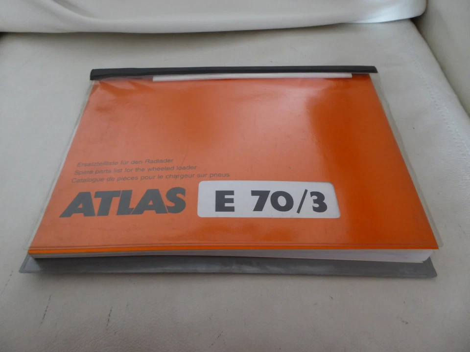 Original Ersatzteilliste zu dem Atlas Radlader E 70/3 - Bild 1 von 1