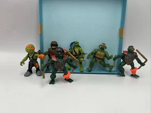 TMNT Mini Figures Teenage Mutant Ninja Turtles Lot Of 6 Mirage Studio 2.25” - Picture 1 of 7