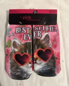 NWT! Young Girl Pink Cookie Shortie Socks 5 Pair Shoe Size 4-10 - Picture 1 of 2
