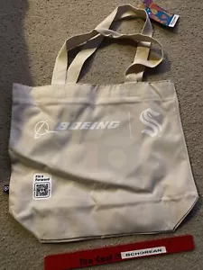 SEATTLE KRAKEN Inaugural Season Green Night Boeing Reusable Recycled Fabric Bag - Picture 1 of 2