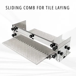 Regulowany rozsiewacz płytek karbowanych. Grzebień do płytek przesuwnych. Rozszerza się od 30cm do 60cm. - Zdjęcie 1 z 14