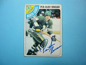 1978/79 O-PEE-CHEE  HOCKEY CARD #99 PER-OLOV BRASAR ROOKIE VG AUTO AUTOGRAPH OPC - Picture 1 of 3
