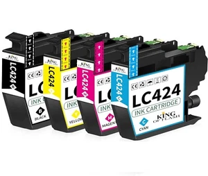 LC424XL Tintenpatronen Set für Brother DCP-J1200W DCP-J1200WE kein Original-Zubehör-Hersteller NICHT OEM - Bild 1 von 8