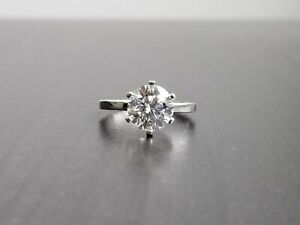 2.00 Carat Moissanite Forever Classic 6 Prong Solitaire Ring Charles & Colvard -