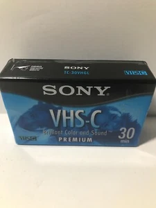 Sony VHS-C Cassette 30 min PREMIUM TC-30VHGL NEW FREE SHIPPING (A) - Picture 1 of 2