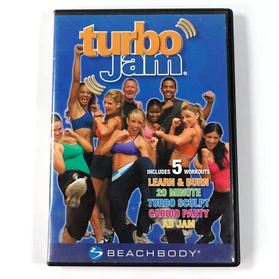 Beachbody Turbo Jam Chalene Johnson 5 Workouts Complete 2 DVD Set Rockin Workout - Image 1 of 4