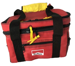Vintage 90’s Marlboro Travel Cooler Lunch Bag Soft Sided Insulated 8”x10” - Picture 1 of 9