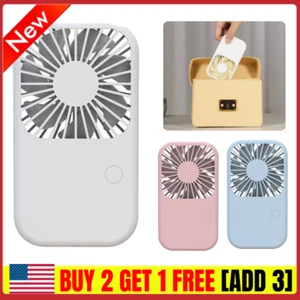 Mini USB Hand-held Portable Pocket Fans Cooler Office Home Rechargable Desk Fans - Picture 1 of 12