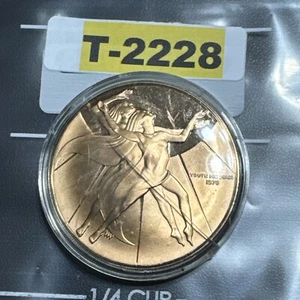 EXONUMIA BLOWOUT: Vintage 1970 Youth For Peace Naciones Unidas UN Coin T-2228 - Picture 1 of 7