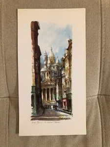 stampa litografica vintage Parigi Delarue 542 6” x 11” - Foto 1 di 6