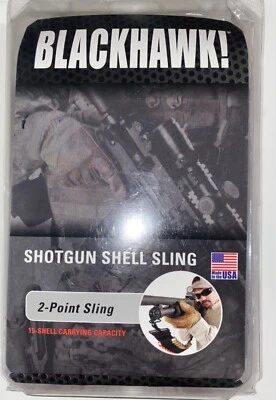 Eslinga de escopeta BLACKHAWK; eslinga de 2 puntos; capacidad de carga de 15 carcasas Foto 1 de 4