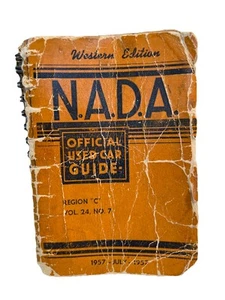 Julio 1957 N.A.D.A. Guía Oficial de Automóviles Usados Región C Vol 24 Nº 7 Encuadernado en Anillo con Edición - Imagen 1 de 10