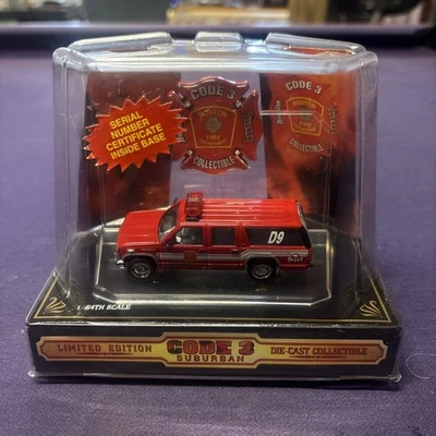 Code 3 Collectible #12402 — GMC Suburban D9 Boston Fire Diecast 1/64 Model - Image 1 of 4