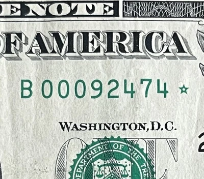 9/24/1974 Birthday Anniversary Star Note September 24th 1974 $1 One Dollar Bill - Image 1 of 4