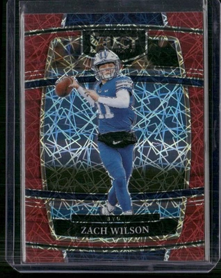 2022 Panini Select Draft Picks #41 Zach Wilson Red Lazer Prizm - Image 1 of 2