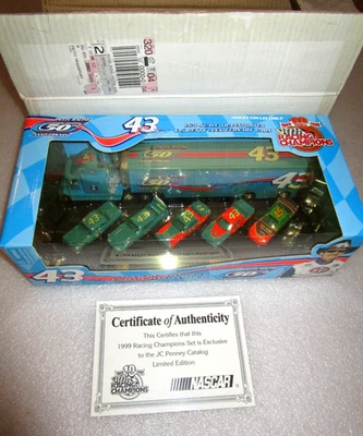 Racing Champions 1999 Petty Racing 50th Anniversary Set Transport 5 Cars JCPenny - Image 1 of 3