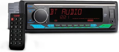 DS18 SDX-P100 SINGLE-DIN AM/FM DIGITAL MEDIA RECEIVER w/DSP, BLUETOOTH, USB, AUX - Image 1 of 4