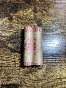 2 Rolls Of 1940s/1950s Wheat Pennies  - Picture 1 of 7