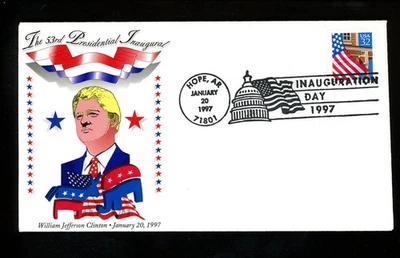 US Inauguration Day FDC William J Clinton 1/20/1997 Friedman WJC-II- Hope AR - Image 1 of 2
