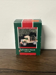 Hallmark Ornament: Camión de madera 1989 | QX4595 | Caja no como nueva - Imagen 1 de 5
