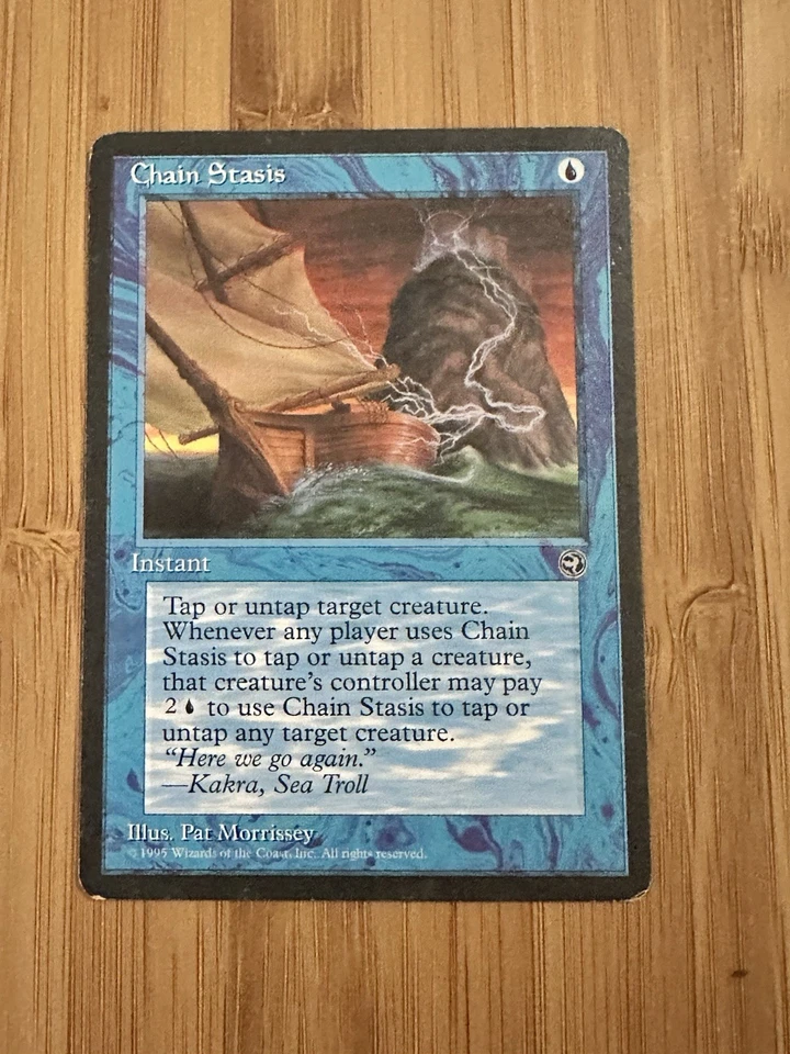MTG Magic the Gathering Chain Stasis Homelands LP - Image 1 of 1