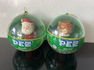 Christmas Bauble Pez Mini Dispenser Santa & Angel 2017 New & Sealed - Picture 1 of 5