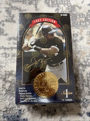 Caja de cera sellada de fábrica Leaf Series 1 1993 de béisbol 36 paquetes Gold Leaf Rookies Foto 1 de 3