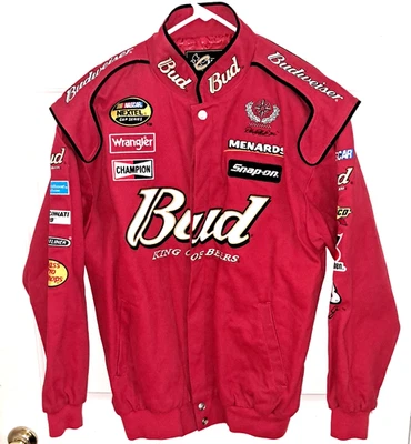Chaqueta Nascar De Colección Chase Auténtica Dale Earnhardt Jr Bud Racing Drivers Line Foto 1 de 4