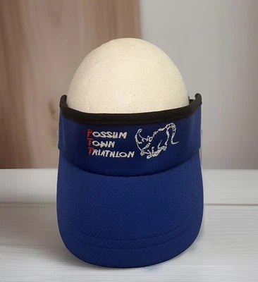 Headsweats POSSUM TOWN TRIATHLON Swim Bike Run Visor Hat Columbus - Image 1 of 4
