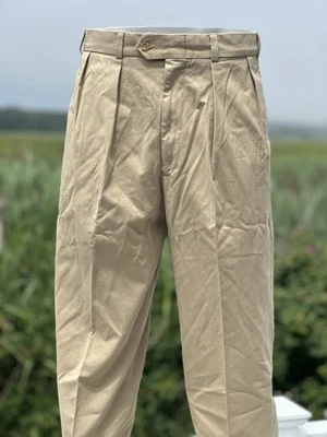 NWT (36) 38 Bills Khakis M1P-CCC chamois cloth Relaxed fit pleated USA camel sof - Image 1 of 4