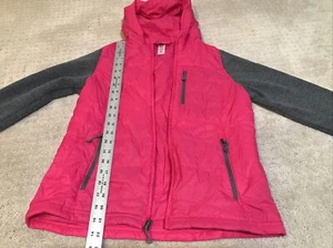 REI Pink Gray full Girls light jacket Large 14 16 - Picture 1 of 5