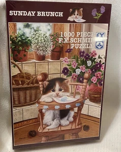 'Sunday Brunch' 1000 Piece F.X. Schmid Jigsaw Puzzle Size 20x27 New - Picture 1 of 6
