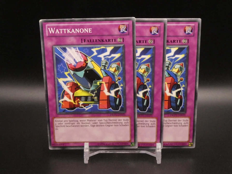 Yugioh Playset 3x Wattkanone DREV DE071/ Common/ Excellent/ Deutsch - Bild 1 von 1