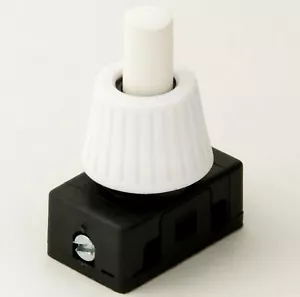 Weißer Druck-/Druckschalter für Wandlampen etc. (703) - Bild 1 von 1