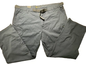 BC Clothing Men's Convertible Quick dry work Pants Shorts 30L 2XL Navy - Picture 1 of 4