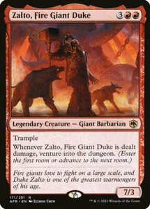 Magic The Gathering Zalto, Fire Giant Duke Adventures in the Forgotten Realms 171/281 Regula... - Imagen 1 de 3