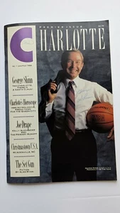 CHARLOTTE MAGAZINE 1st Edition George Shinn Autograph Cover 1989 Hornets Owner - Picture 1 of 12