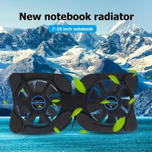 Portable Collapsible Laptop Cooler USB Dual Fan Cooling Pad for Notebook PC - Picture 1 of 7