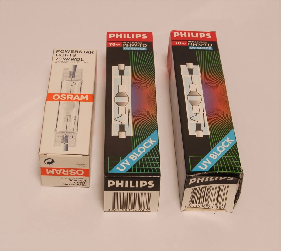 Entladungslampe HQI-TS 70W Philips MHN  oder MHW oder Osram WDL oder NDL Auswahl - Bild 1 von 1