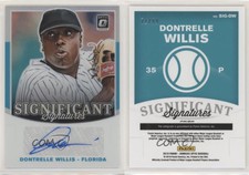 2019 Donruss Optic Significant Signatures Holo Prizm /99 Dontrelle Willis Auto